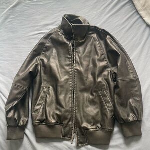 Women’s Weathered Black Leather Jacket